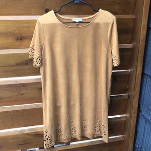 Brown Suede Dress